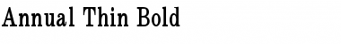 Download Annual Thin Bold Font Title Preview