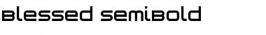 Download Blessed SemiBold Font Title Preview