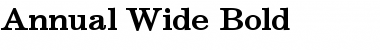 Download Annual Wide Bold Font Title Preview