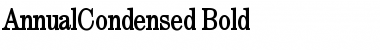 Download AnnualCondensed Bold Font Title Preview