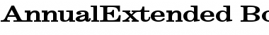 Download AnnualExtended Bold Font Title Preview