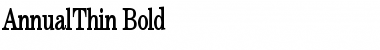 Download AnnualThin Bold Font Title Preview