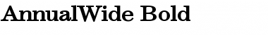 Download AnnualWide Bold Font Title Preview