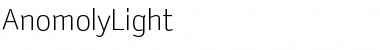 Download AnomolyLight Regular Font Title Preview