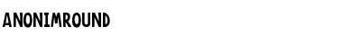 Download AnonimRound Regular Font Title Preview