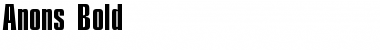 Download Anons Bold Font Title Preview