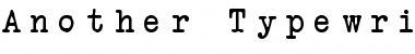 Download Another Typewriter Regular Font Title Preview