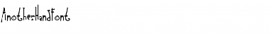 Download AnotherHandFont Regular Font Title Preview