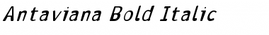 Download Antaviana Bold Italic Font Title Preview