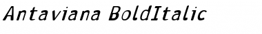 Download Antaviana BoldItalic Font Title Preview