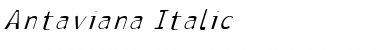 Download Antaviana Italic Font Title Preview