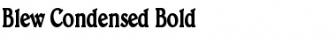 Download Blew Condensed Bold Font Title Preview