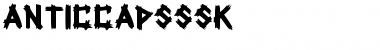 Download AnticCapsSSK Regular Font Title Preview
