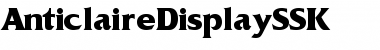 Download AnticlaireDisplaySSK Regular Font Title Preview