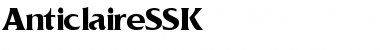 Download AnticlaireSSK Regular Font Title Preview