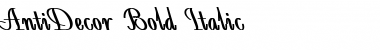 Download AntiDecor Bold Font Title Preview