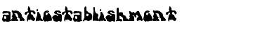 Download antiestablishment Regular Font Title Preview