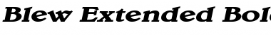 Download Blew Extended Bold Italic Font Title Preview