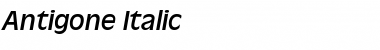Download Antigone Italic Font Title Preview