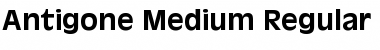 Download Antigone-Medium Regular Font Title Preview