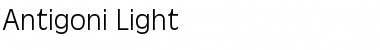 Download Antigoni Light Regular Font Title Preview