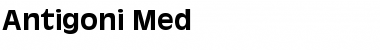 Download Antigoni Med Regular Font Title Preview