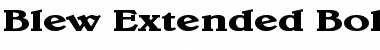 Download Blew Extended Bold Font Title Preview