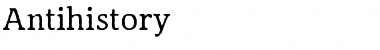 Download Antihistory Regular Font Title Preview