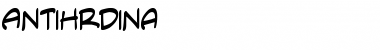 Download AntiHrdina Regular Font Title Preview