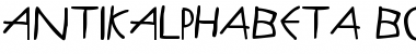 Download AntikAlphaBeta-Bold Regular Font Title Preview