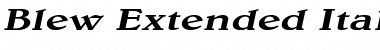 Download Blew Extended Italic Font Title Preview