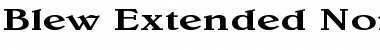 Download Blew Extended Normal Font Title Preview