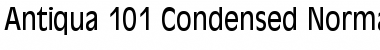 Download Antiqua 101 Condensed Normal Font Title Preview