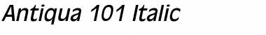 Download Antiqua 101 Italic Font Title Preview