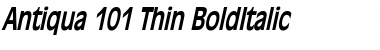 Download Antiqua 101 Thin BoldItalic Font Title Preview