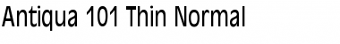 Download Antiqua 101 Thin Normal Font Title Preview