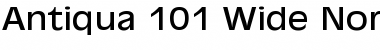 Download Antiqua 101 Wide Normal Font Title Preview