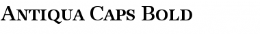 Download Antiqua-Caps Bold Font Title Preview
