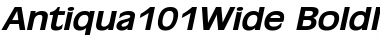 Download Antiqua101Wide BoldItalic Font Title Preview