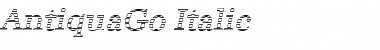 Download AntiquaGo Italic Font Title Preview