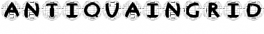 Download AntiquaInGridBalloons Regular Font Title Preview