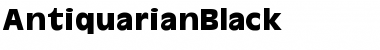 Download AntiquarianBlack Regular Font Title Preview