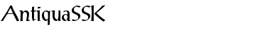 Download AntiquaSSK Regular Font Title Preview