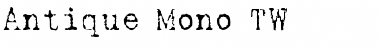 Download Antique Mono TW Medium Font Title Preview