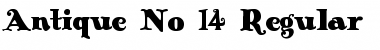 Download Antique No 14 Regular Font Title Preview