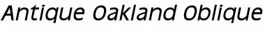Download Antique Oakland Oblique Font
