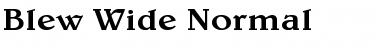 Download Blew Wide Normal Font Title Preview