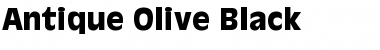 Download Antique Olive Black Font Title Preview