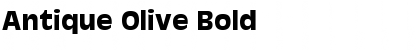 Download Antique Olive Bold Font Title Preview