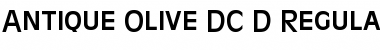 Download Antique Olive DC D Regular Font Title Preview